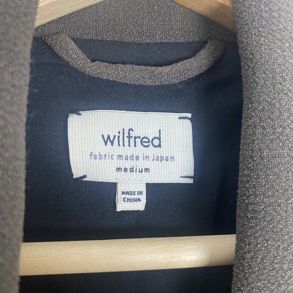 Aritzia Wilfred Womens Brown Stand-Up Collar Snap Military Jacket Size M - Picture 4 of 8